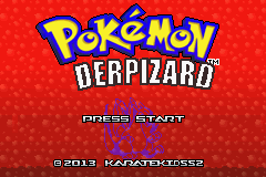 Pokemon Derpizard (v1.2) Title Screen